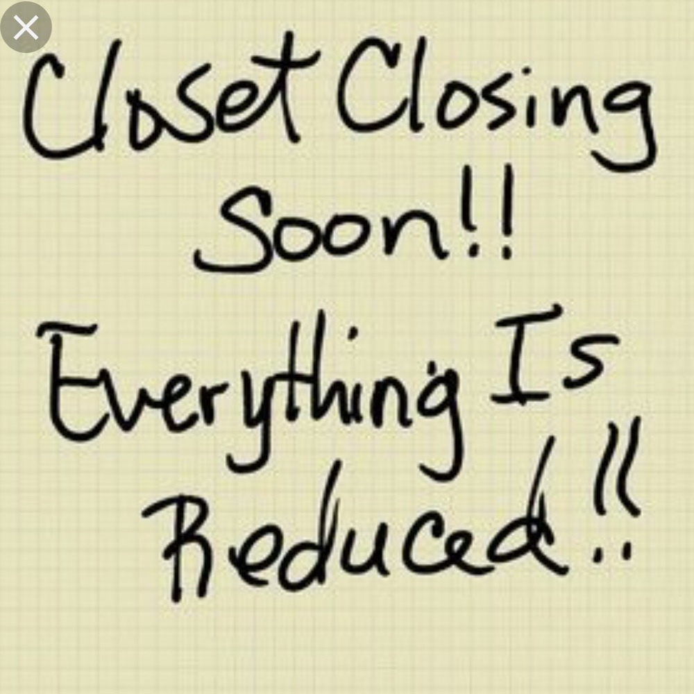 All must go closet closing